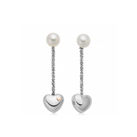 Orecchini Miluna Donna Miss Italia in Argento Perla PER2678